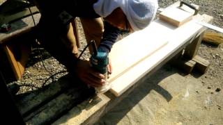 三木市 リフォーム 匠の大工さん 踏み台を作る