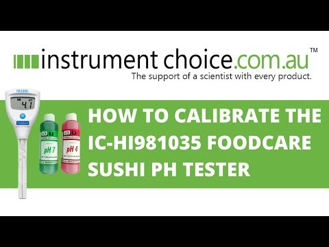 How to Calibrate the IC-HI981035 Foodcare Sushi pH Tester