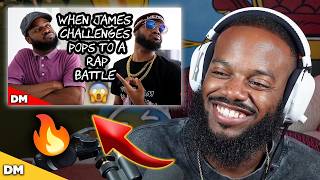 REACTING TO 'WHEN JAMES CHALLENGES POPS TO A RAP BATTLE (PART 1)'