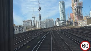 Cab view London Waterloo - Southampton Central
Buildings
crane
train tracks