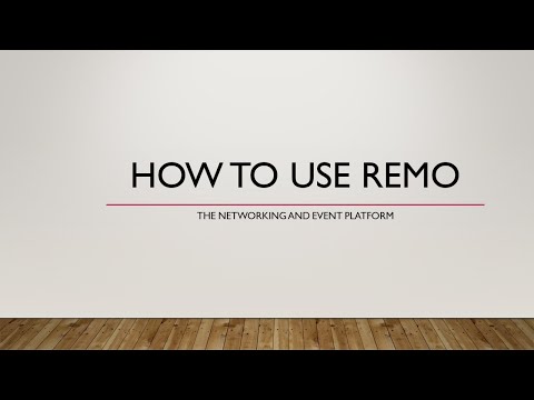 How to use Remo - the virtual event conference and networking platform