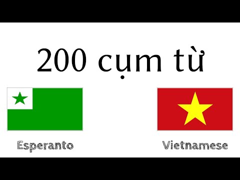 200 cụm từ - Tiếng Esperanto - Tiếng Việt