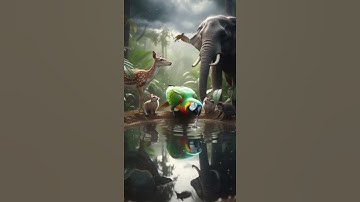 Zebra saved the brinjal tree from drying up by watering it #ai #save #tree #zebra