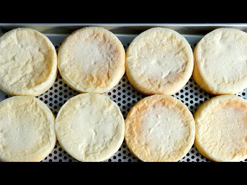 [Eng][손반죽] 잉글리쉬 머핀 만들기(English Muffin recipe:hand knead bread recipe)