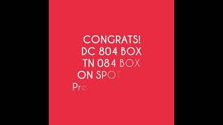 CONGRATS! DC -TN STATES for Winning Pick 3 ON SPOT Hits! 25 Nov. 2022 draw