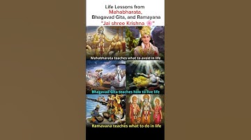 Life Lessons from Mahabharata, Bhagavad Gita, and Ramayana#god #shorts
