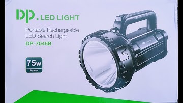 DP. LED LIGHT DP-7045B 75W power rechargeable tourch 2800amh