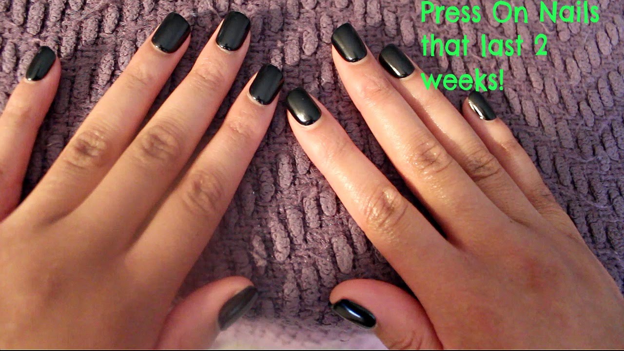 How to: Press On Nails that Last 2 weeks - YouTube