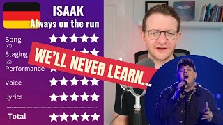 German reacts to Isaak - Always on the run - Germany EUROVISION 2024