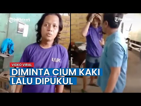 VIDEO Pria Labrak Selingkuhan Istrinya, Diminta Cium Kaki Lalu Dipukul