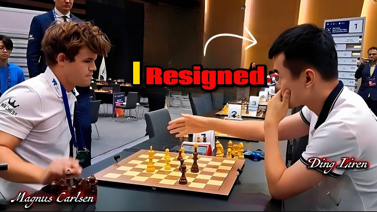 Magnus Carlsen VS Ding Liren || World Rapid Team Championships 2024, Round 5