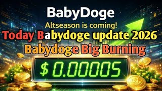 BabyDoge Coin Latest Update 2026 🚀 | Babydoge Next Pump?