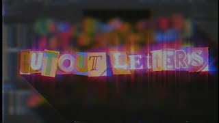 cutout letters | after effects tutorial