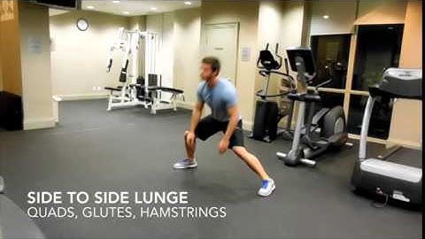 Side to Side Lunges Instructional Exercise Video