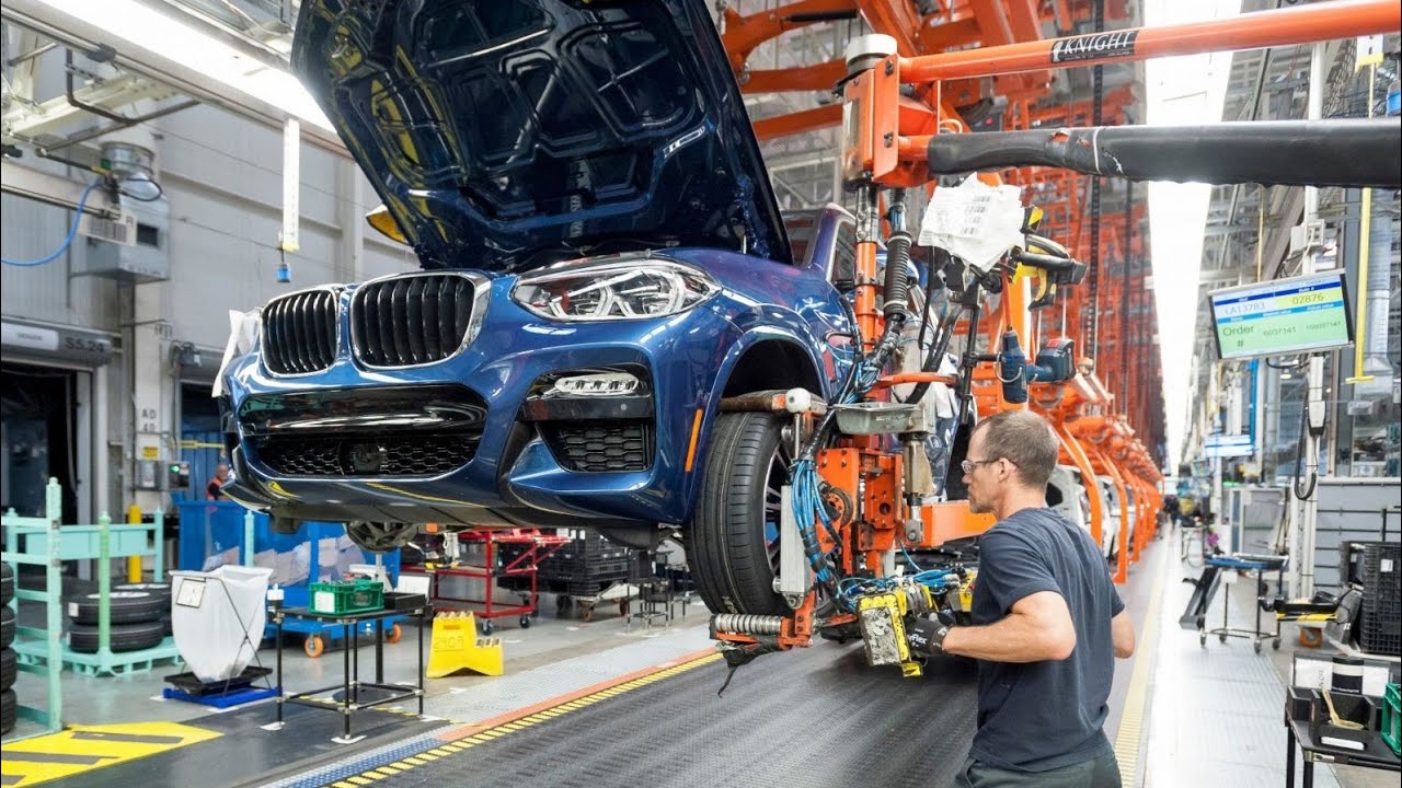 BMW Car manufacturing Factory Automatic Robot process Production
