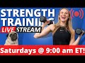 LIVE Strength Training | 30 min Full Body Dumbbell Workout