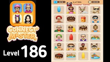 Connect Master Match Puzzle level 186 Guide Walkthrough Solution