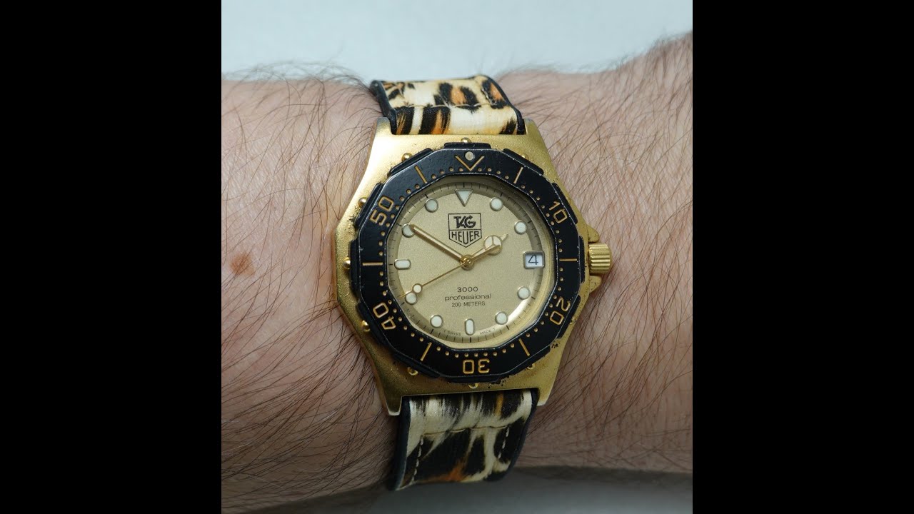 1990 TAG Heuer 3000 men's vintage watch. Model reference 937.406