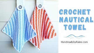 How to crochet Nautical Towel ⚓
