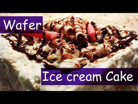 Wafer Ice cream Cake