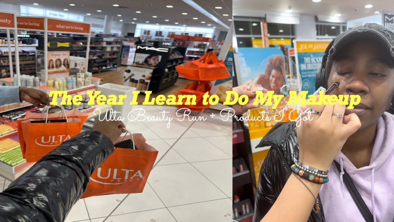 this year i’m learning to do my makeup: Ulta Beauty Run 💄 . - YouTube