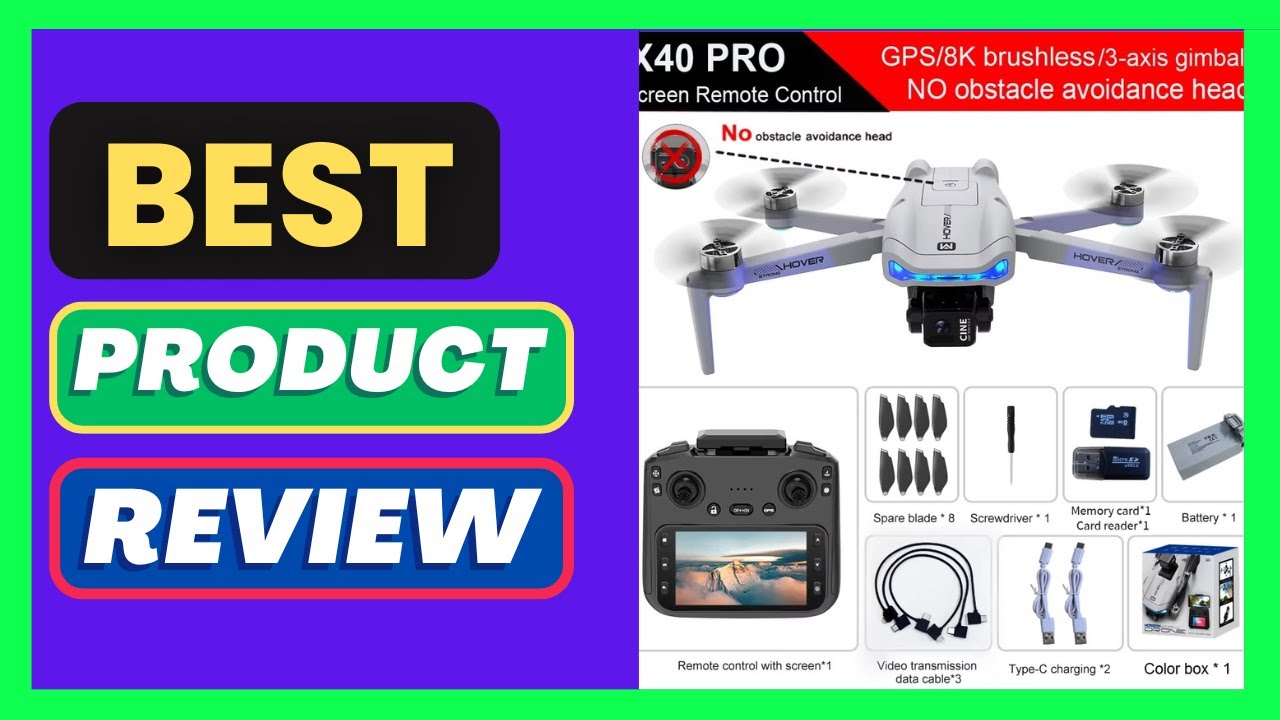 X40 PRO GPS Drone 8K HD Camera 3-axis gimbal Aerial Photography 5G