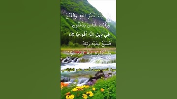 سورة النصر كاملة برواية حفص عن عاصم بصوت القارئ الشيخ أحمد خضر الطرابلسي