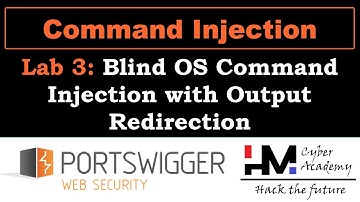 Command Injection 3 | Blind OS Command Injection with Output Redirection
