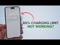 80% Charging Limit Not Working??