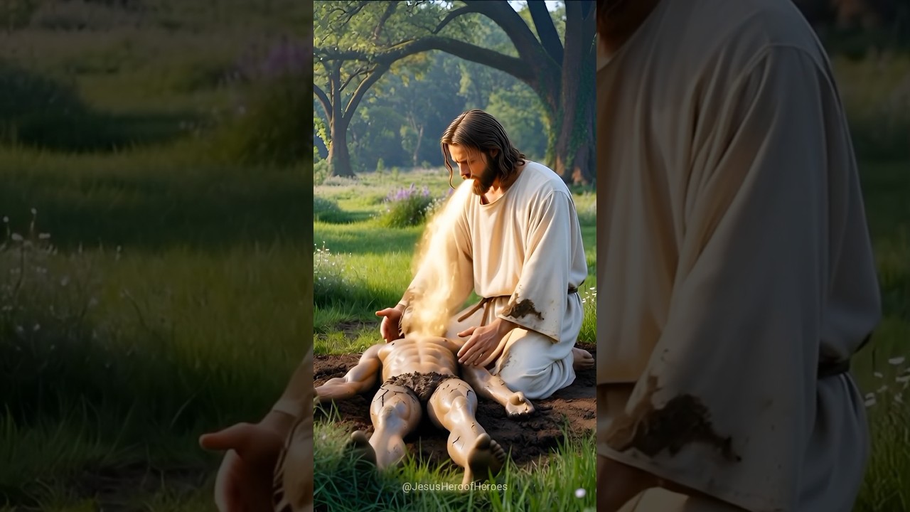 The First Man Opens His Eyes — Genesis 2:7 | Cinematic Creation Scene 