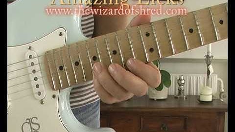 Diminished String Skipping Legato Lick - De la Paul Gilbert