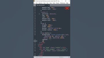 Bike in Loop | HTML CSS