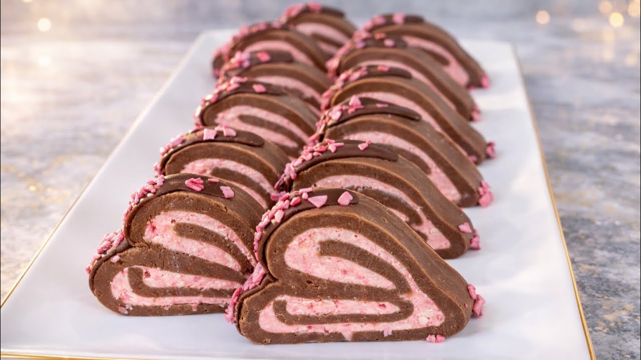 رولت یخچالی قلبی برای تولد و ولنتاین شیک و جذاب..!!💖✨️!!..Heart fridge roulette for Valentine