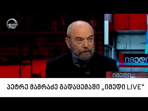 „მართვის სტრატეგიული ინსტიტუტის“ ხელმძღვანელი პეტრე მამრაძე გადაცემაში „იმედი LIVE“