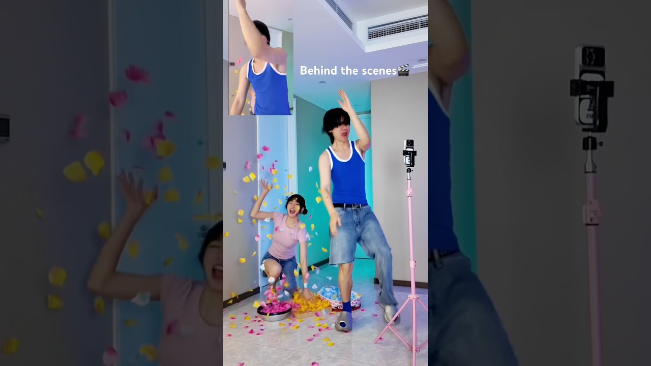 Subscribe to join our 3M family!🥰🎉#behindthescenes #dance #funny