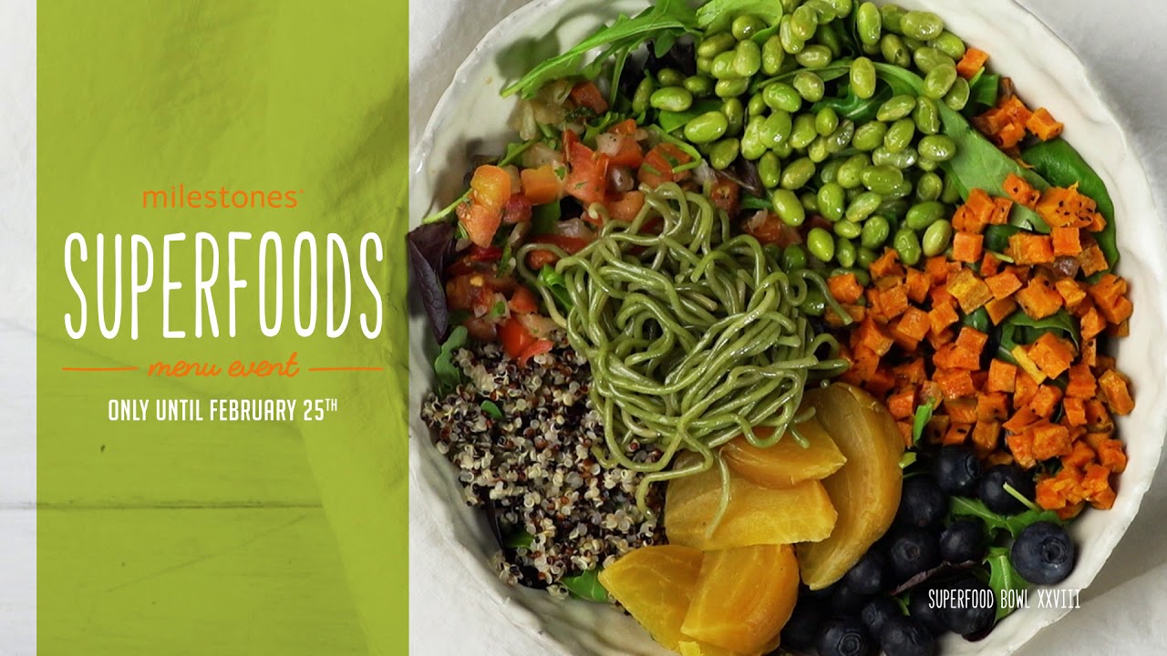 Milestones Superfoods Menu Event Hurry In! YouTube