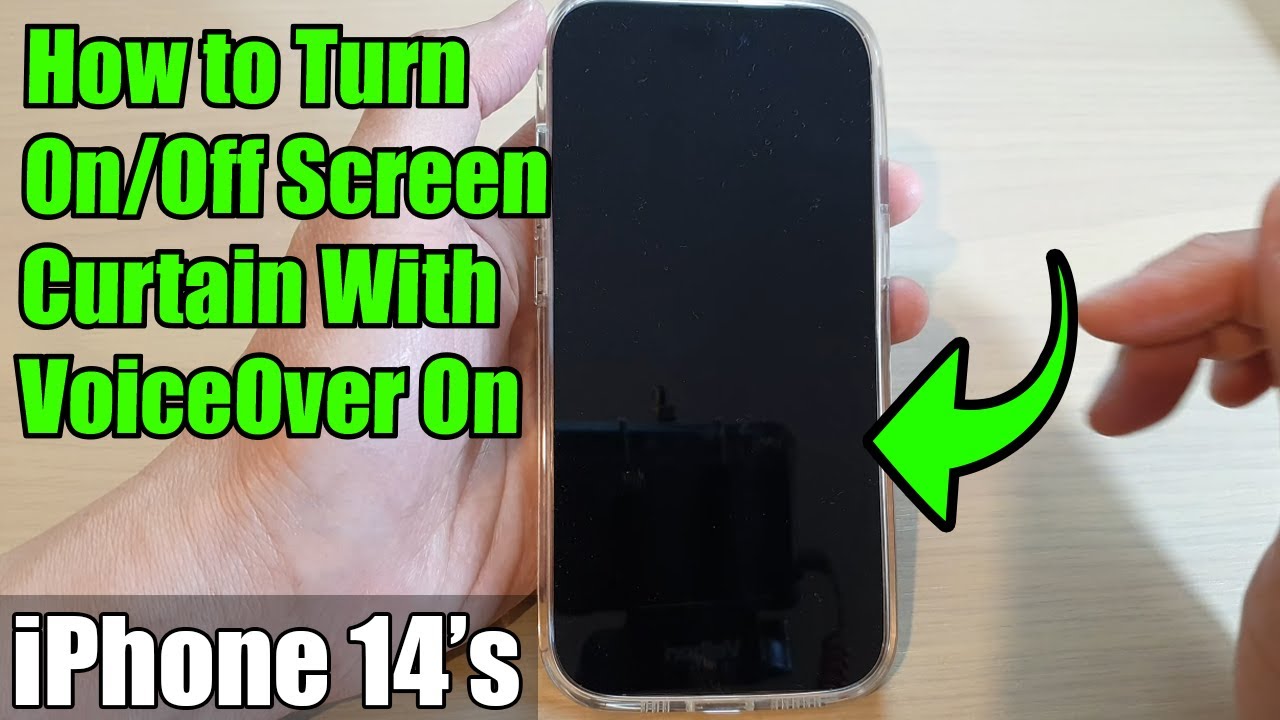 IPhone 14 s 14 Pro Max How To Turn On Off Screen Curtain With