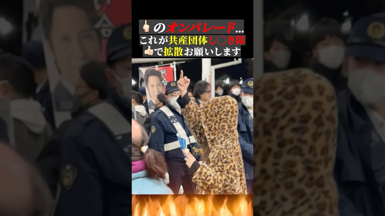 🖕🏻のオンパレード…これが共産団体し◯き隊👍🏻で拡散お願いします #河合ゆうすけ #政治
