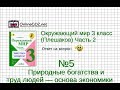 Задание 5 Природные богатства и труд людей... - Окружающий мир 3 класс (Плешаков А.А.) 2 часть