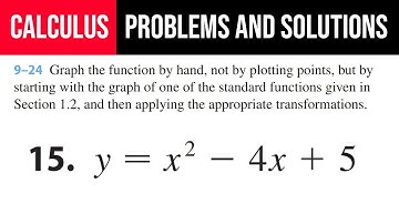 15. Graph the function by hand, not by plotting points, but by starting with the graph of one of the