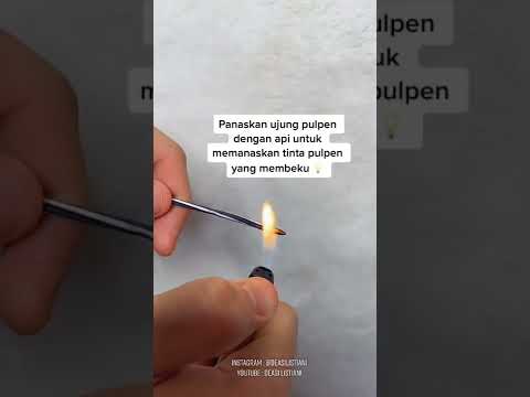 Video: Cara Memperbaiki Pena Ballpoint yang macet (dengan Gambar)