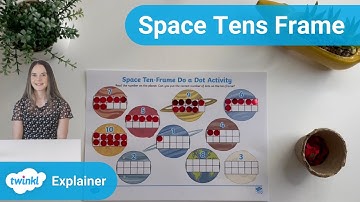 Space Do a Dot Tens Frame Maths Activity