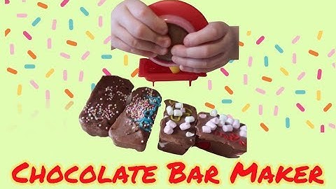 CHOCOLATE CANDY BAR MAKER KIT SET REAL FOOD SRINKLES MARSHMALLOWS AND M&Ms
