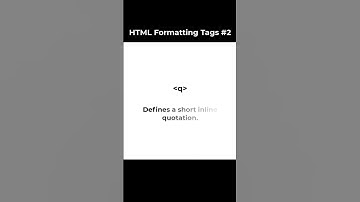 Formatting Tags used in HTML | Learn HTML Formatting Text Tags #2 #shorts