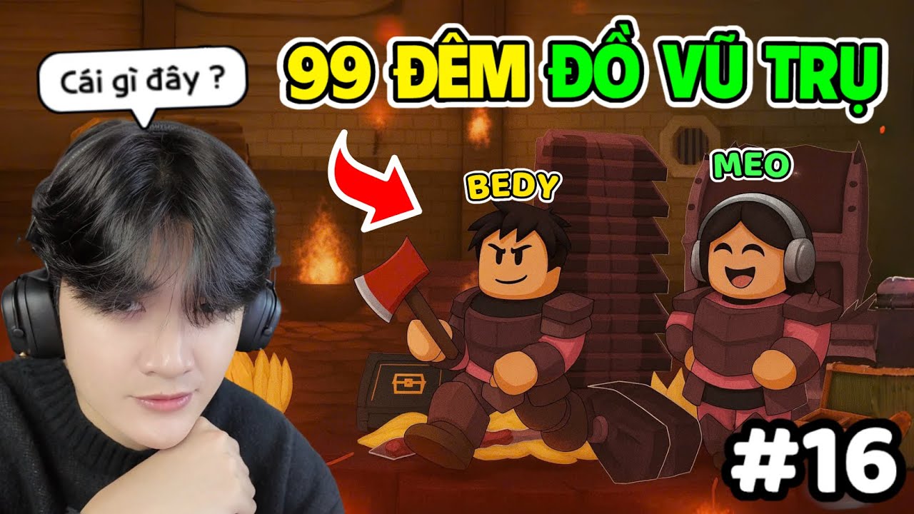 BEDY VÀ MEO PHÁ ĐẢO UPDATE THIÊN THẠCH TÌM VŨ KHÍ VŨ TRỤ MỚI 99 ĐÊM TRONG RỪNG | ROBLOX