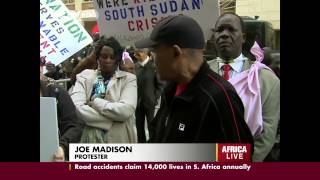 Protesters in New York Call for an end to South Sudan Violence