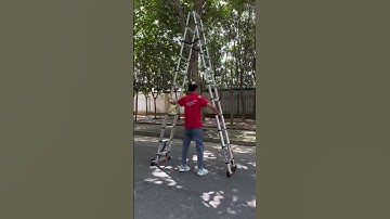TELESCOPIC ALUMINUM A-FRAME LADDER VOSSEN