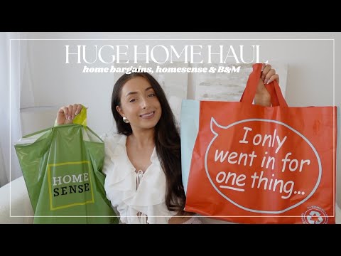HUGE BARGAIN HOME HAUL: HOME BARGAINS, B&M & HOMESENSE | spring summer home scents, interior & more