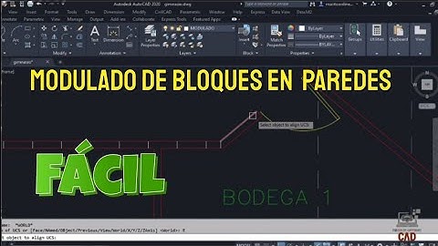Método de modulado de bloques en paredes arquitectónicas - Fácil (Clases de dibujo de planos)