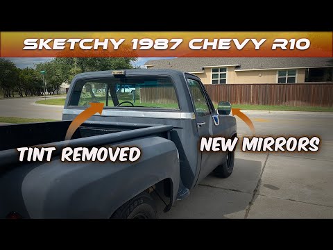 Sketchy 1987 R10 - Inspection Prep - Mirrors and Tint Removal